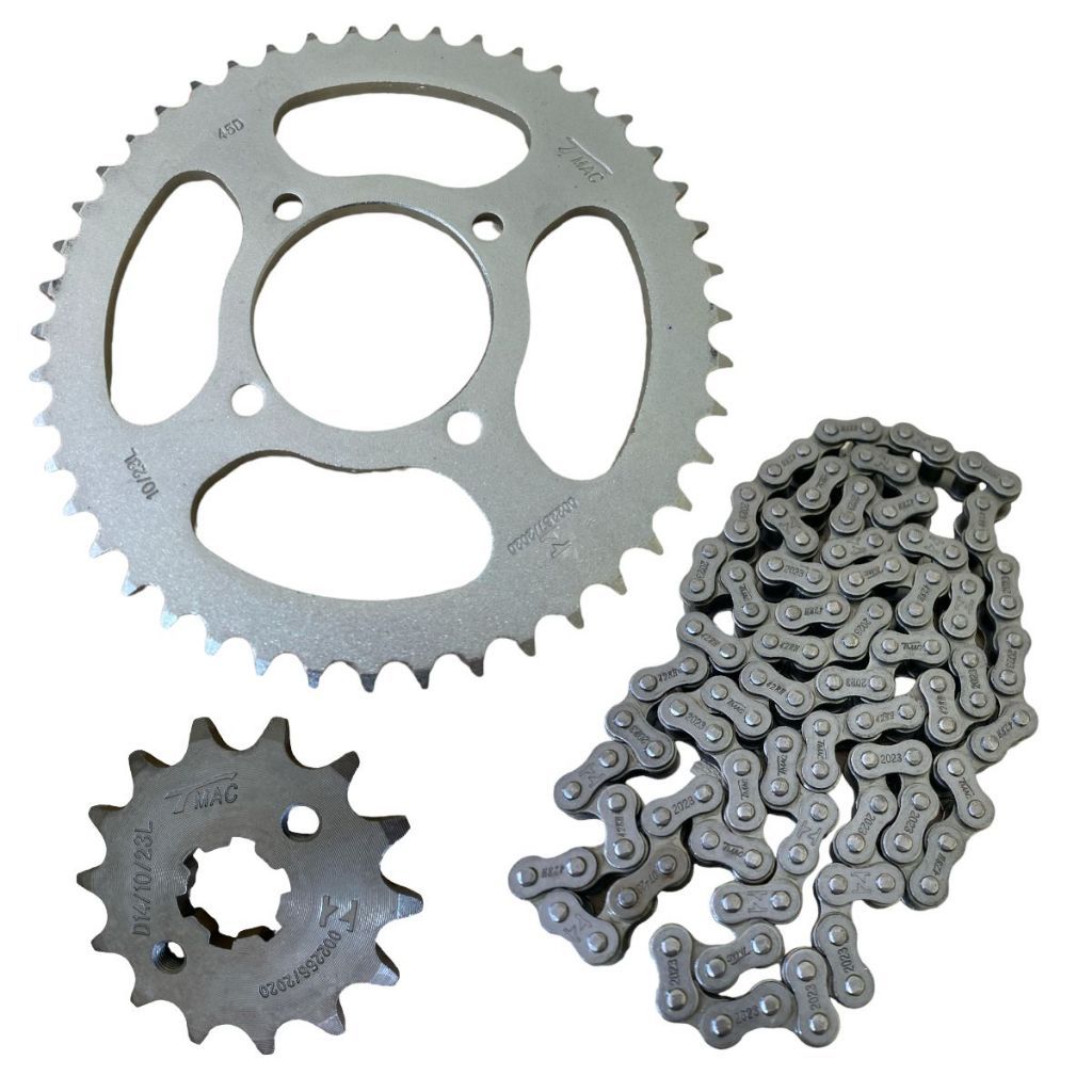 Kit Relação Transmissão Yamaha Ybr 125 2003 Até 2008 Aço1045