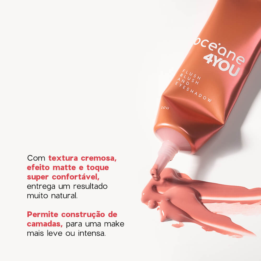 Kit Blush Líquido Coral + Caneta Batom Rosa 4you (2 Produtos) · foto 2
