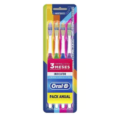 Escova Dental Oral B Indicator Color Collection 4 Unidades