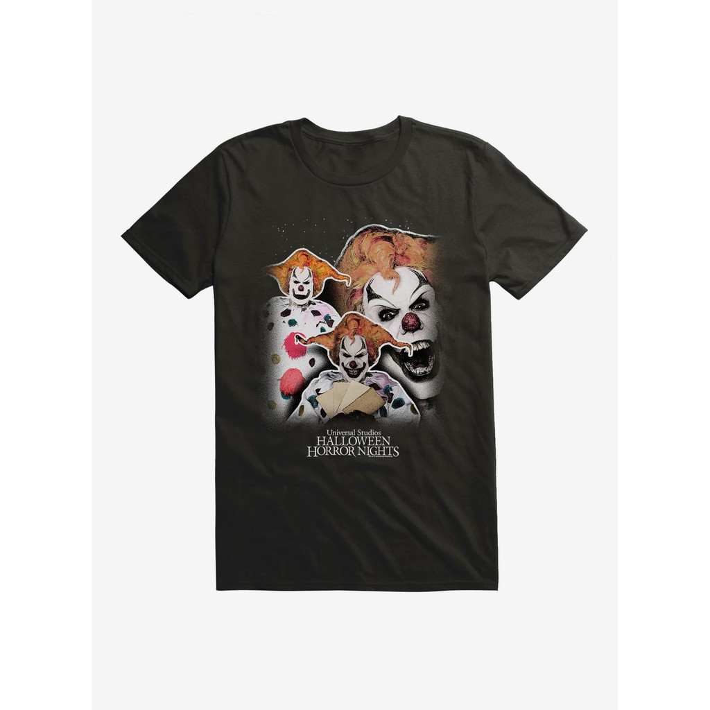 Camiseta Feminina Masculina Estampa Palhaços Assustadores Personagens De Terror Tema Halloween Filme Clássico Streetw