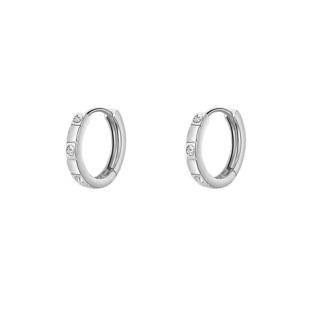S925 prata esterlina zircão brincos brincos femininos simples brincos de diamante requintado brilhante anel brincos diár