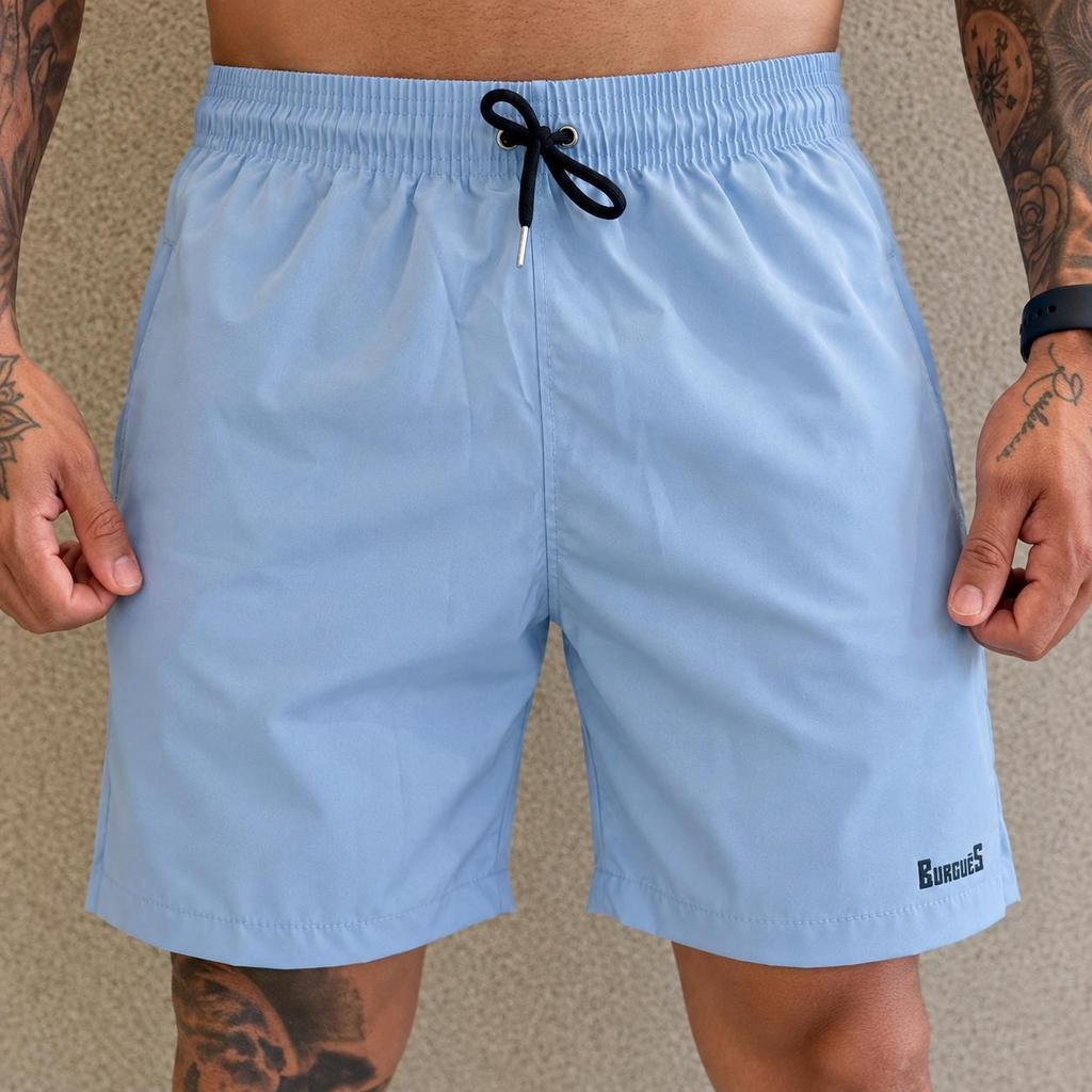 Short Dry Fit Masculino Tactel Academia Musculação Corrida Bermuda Leve Secagem Rápida Bolsos Laterais