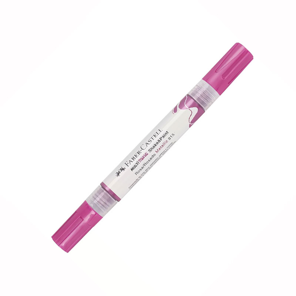 Pincel marcador multisuperfícies Multimark Rosa Metálico 357122 Faber-Castell