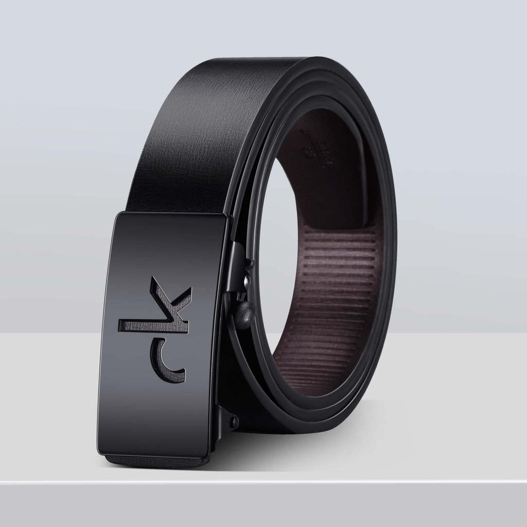 Masculino Couro Genuíno Cinto Ajustável Liga De Zinco Fivela Negócios Casual Formal