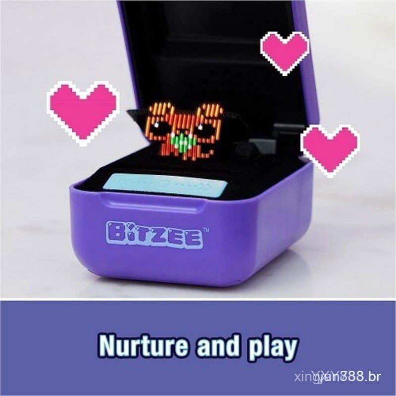 Máquina Eletrônica Original Para Animais De Estimação Spinmaster Bitzee Desenvolvimento De Interação Inteligente Infanti