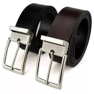 Cinto Masculino Dupla Face Elegante Em Couro Sintético Com Fivela Removível E Ajustável