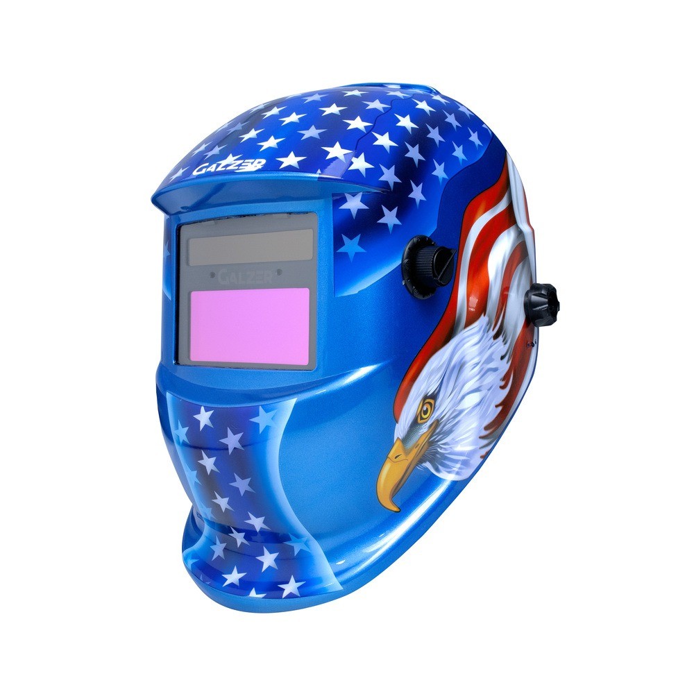 Máscara de solda com escurecimento automático tonalidade 9 a 13 águia azul - CX25 - Galzer