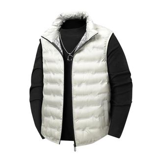 9XL para baixo colete de algodão masculino novo estilo leve quente gola com zíper colete All-Match mais gordura plus Siz