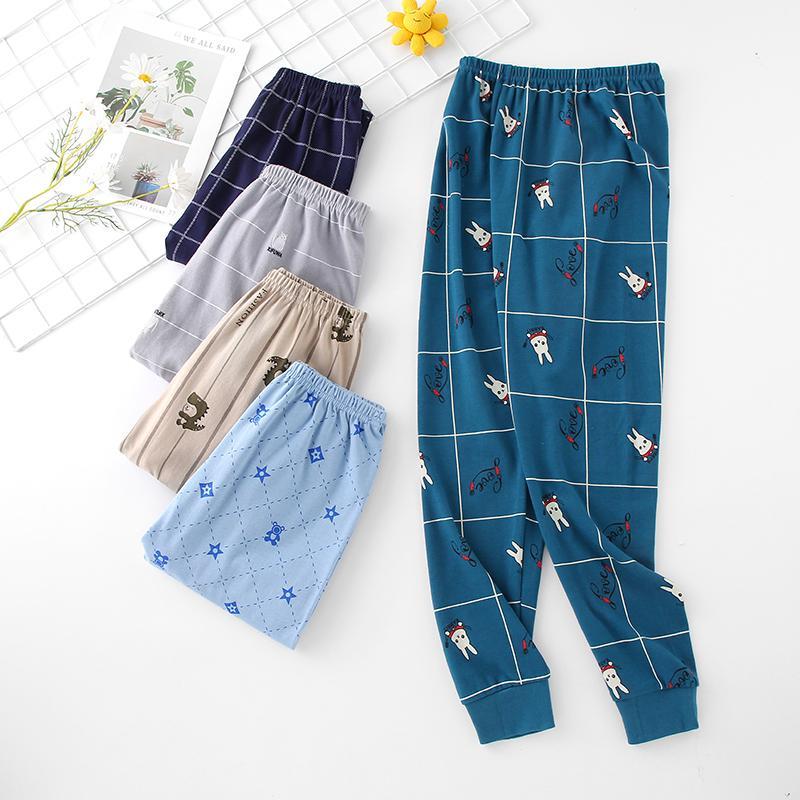 Meninos mais gordura ampliada puro algodão calças compridas primavera outono crianças roupa interior de algodão meninas 