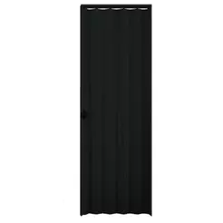Porta Sanfonada Interna Plasbil PVC Relevo Preto, 210 x 90 cm