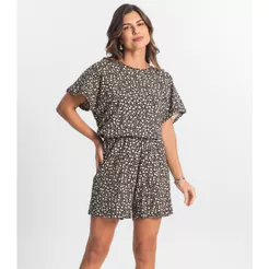 Macaquinho Feminino Molecotton Select Preto