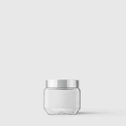 Pote de Vidro Quadrado Collection 800ml Inox Escovado Invicta
