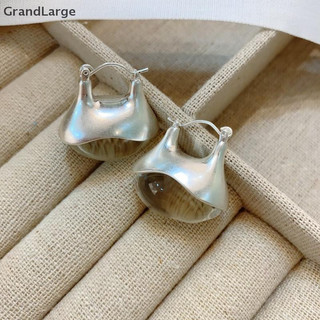 [GrandLarge] 1 Par Retrô Marrom Transparente Resina Brincos De Argola Geométricos De Metal Fosco Para Mulheres Moda Simp