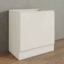 Balcão 2 Gavetas 80cm 100% MDF Fineze Bege/Areia HP Areia HP