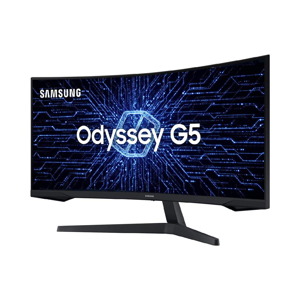 Monitor Samsung Gamer Curvo Odyssey 34" 165Hz 1ms WQHD Ultrawide HDMI DP FreeSync Premium Preto