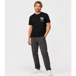 Camiseta Masculina em Meia Malha Diametro Preto