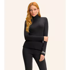 Blusa Manga Longa Vico Tricot Básica Endless Preto