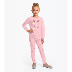 Conjunto Blusão Com Legging Menina Rovi Kids Rosa