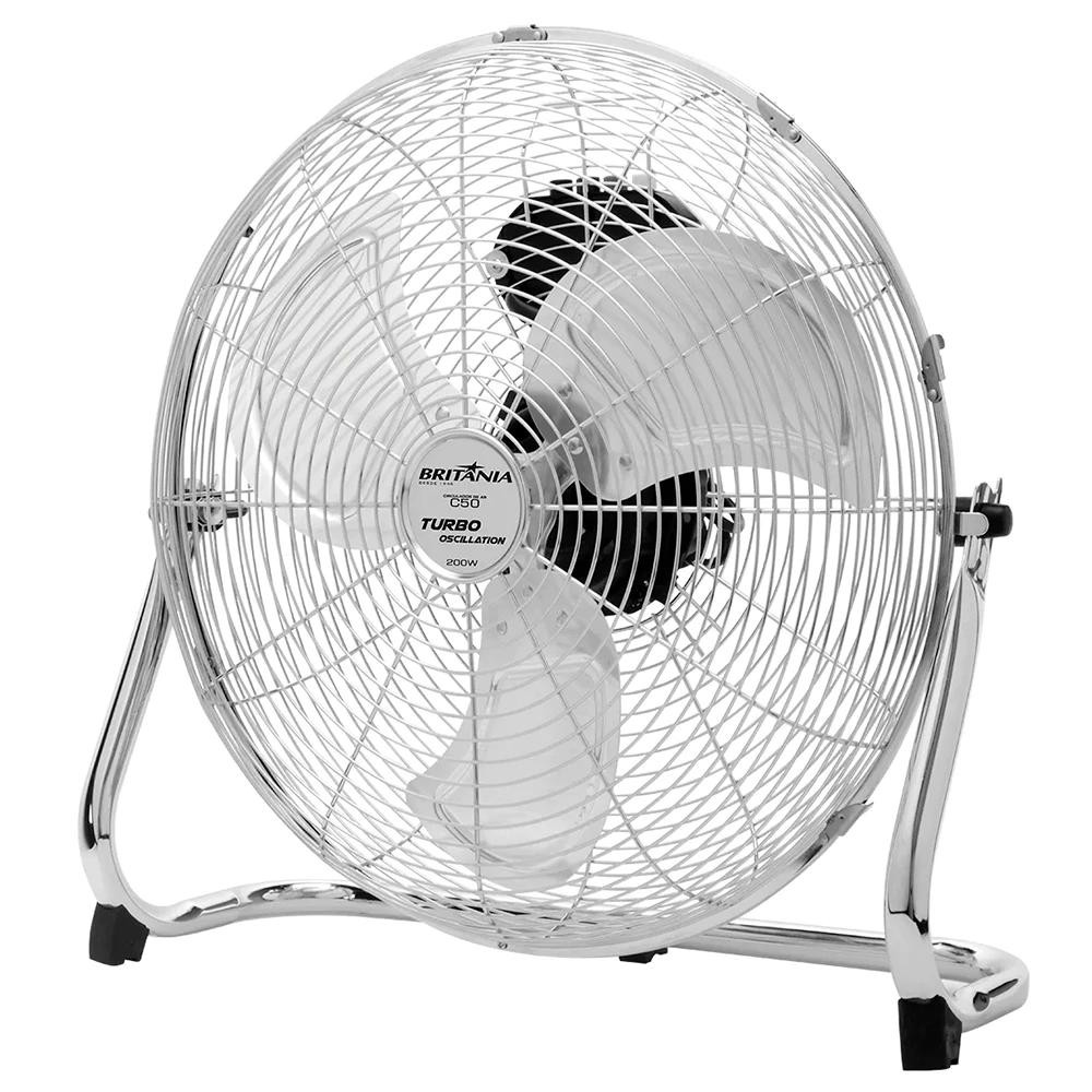 Circulador de Ar Britânia C50 Turbo 50cm 220V Potente Oscilação Ideal para Ambientes Grandes