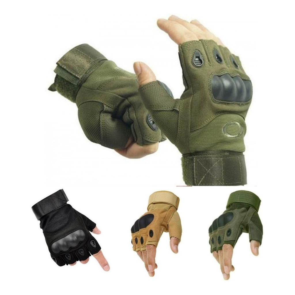 Luva Tática Meio Dedo Luva Tatica Militar Luvas Airsoft