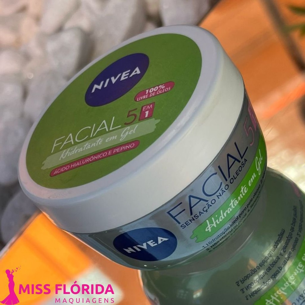 Hidratante Facil em gel Nivea Com ácido hialurônico e pepino