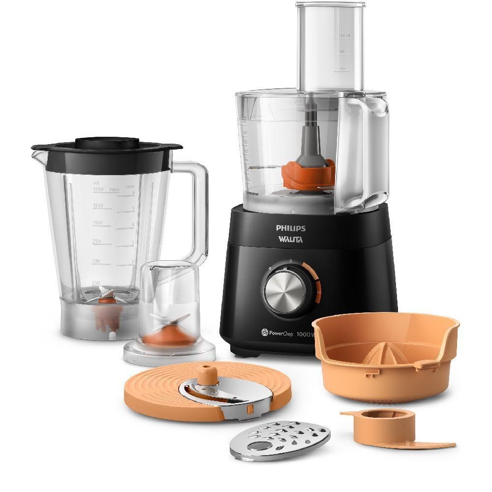 Multiprocessador Philips Walita Power Chop 1000w Preto 220V HR7304/90 em Oferta na Shopee