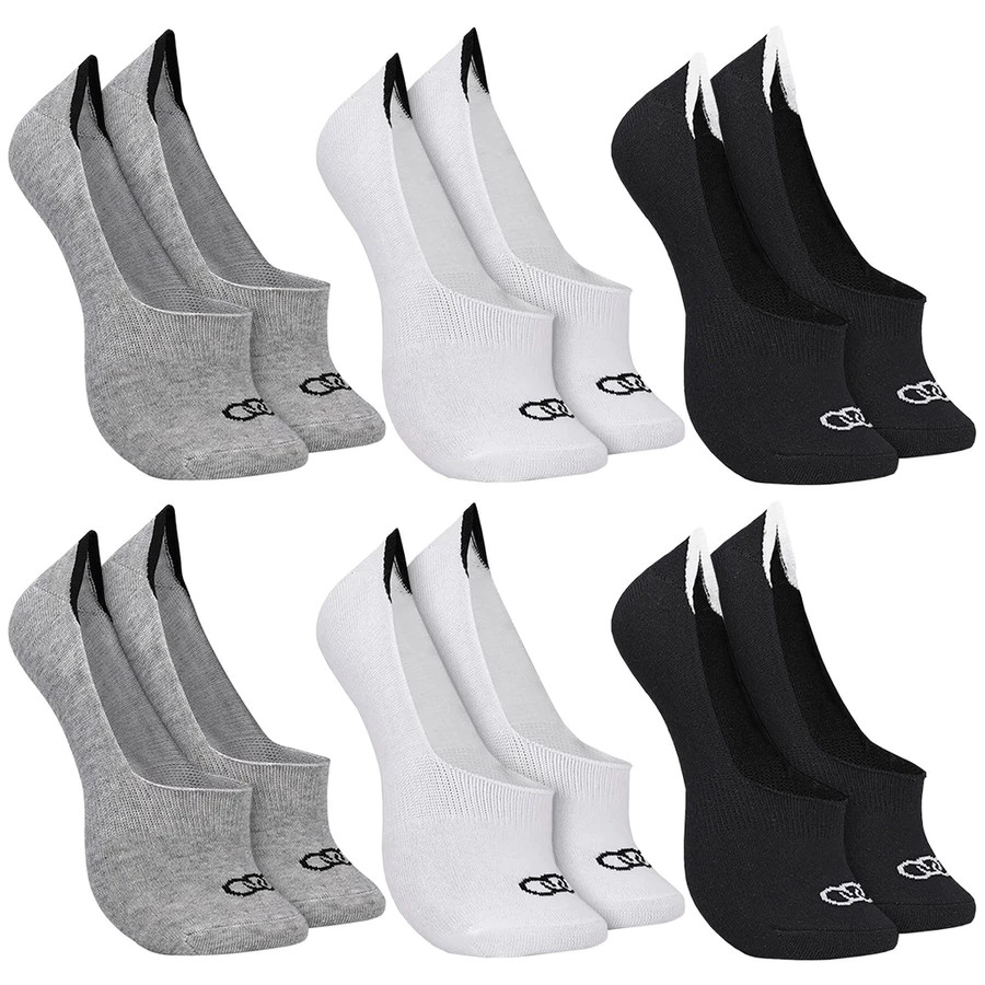Kit Com 6 Pares de Meias Algodão Ultra Invisível Casual Olympikus em Oferta na Shopee