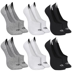 Kit Com 6 Pares de Meias Algodão Ultra Invisível Casual Olympikus