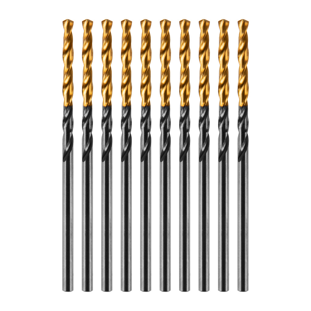 BROCA ACO RAPIDO PROFISSIONAL, NITRETO DE TITANIO, PARA METAL, 2MM, 10PCS // GROSS em Oferta na Shopee