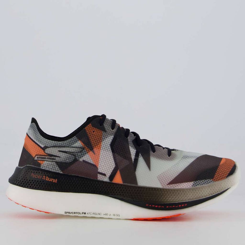 Tênis Skechers Go Run Speed Freek Preto e Branco