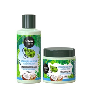 Condicionador + Máscara Maria Natureza Hidratação Sem Pesar Salon Line em Oferta na Shopee