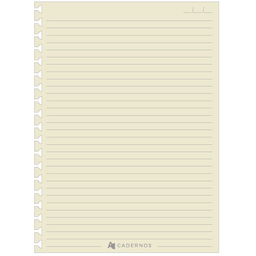 Refil Pólen Pautado P/ Caderno AD C/ 50 Folhas 80g/m²