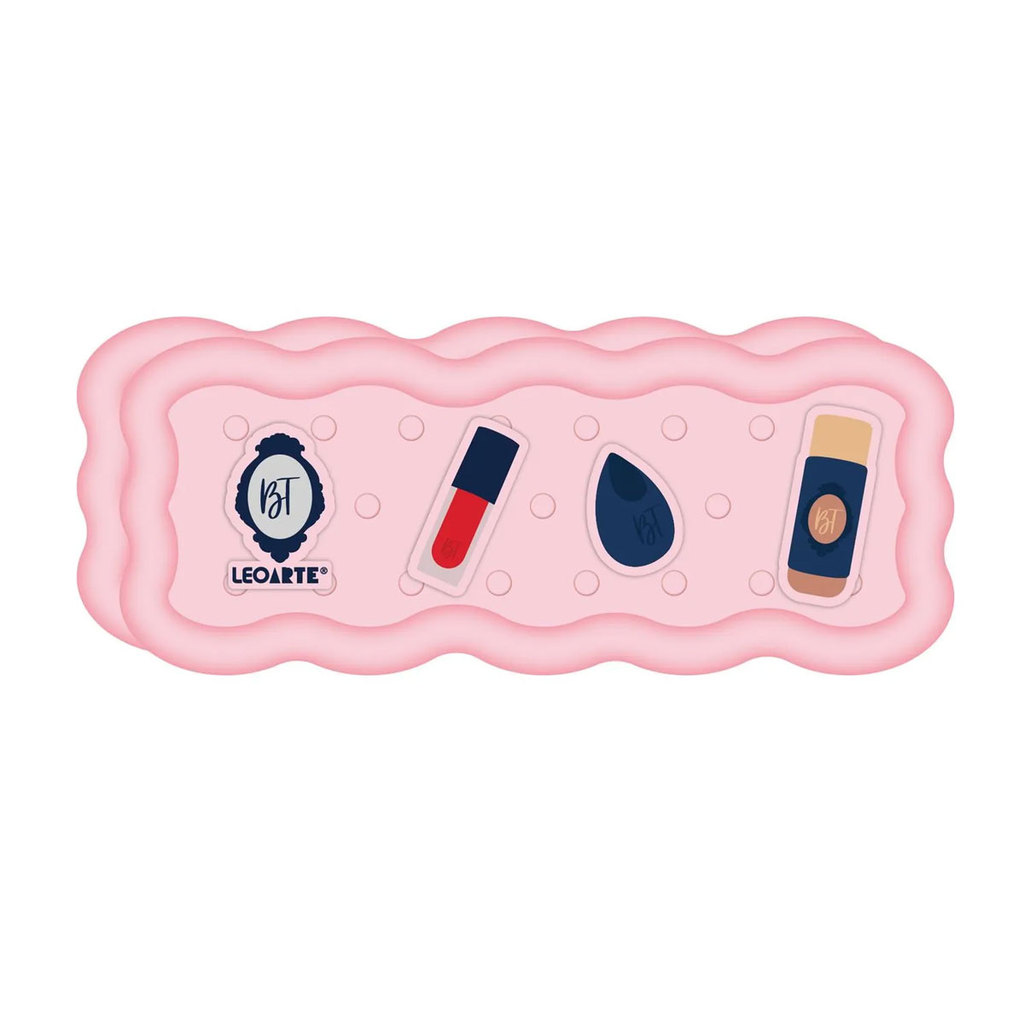 Estojo escolar com zíper e pins Bruna Tavares Leonora em Oferta na Shopee