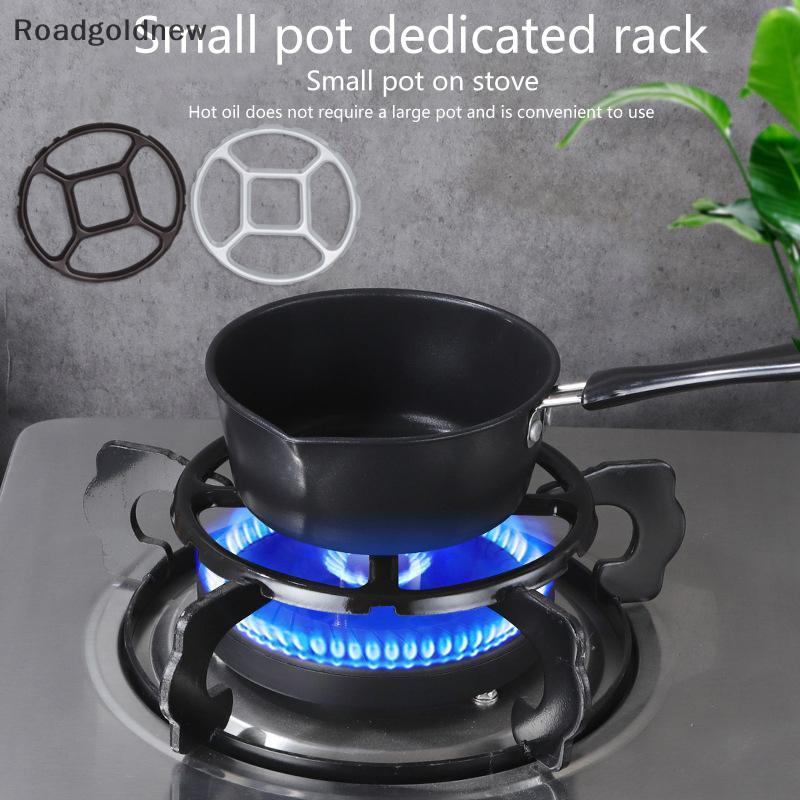 RGN 1PC Cozinha DIY Acessórios Wok Pan Suporte Rack Pequeno Fogão Pote Queimadores Auxiliar Gás Inferior Redondo NW