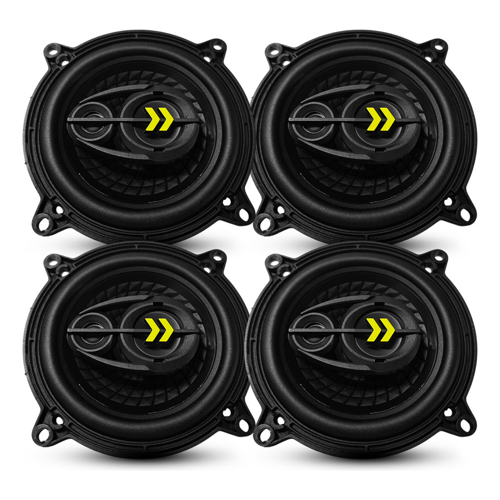 Kit 4 Alto Falantes Triaxial Bravox REVO 5" 70W RMS 4 Ohms em Oferta na Shopee