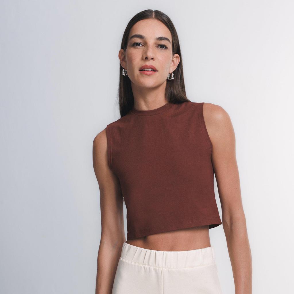 Blusa Structure Cropped Insider em Oferta na Shopee