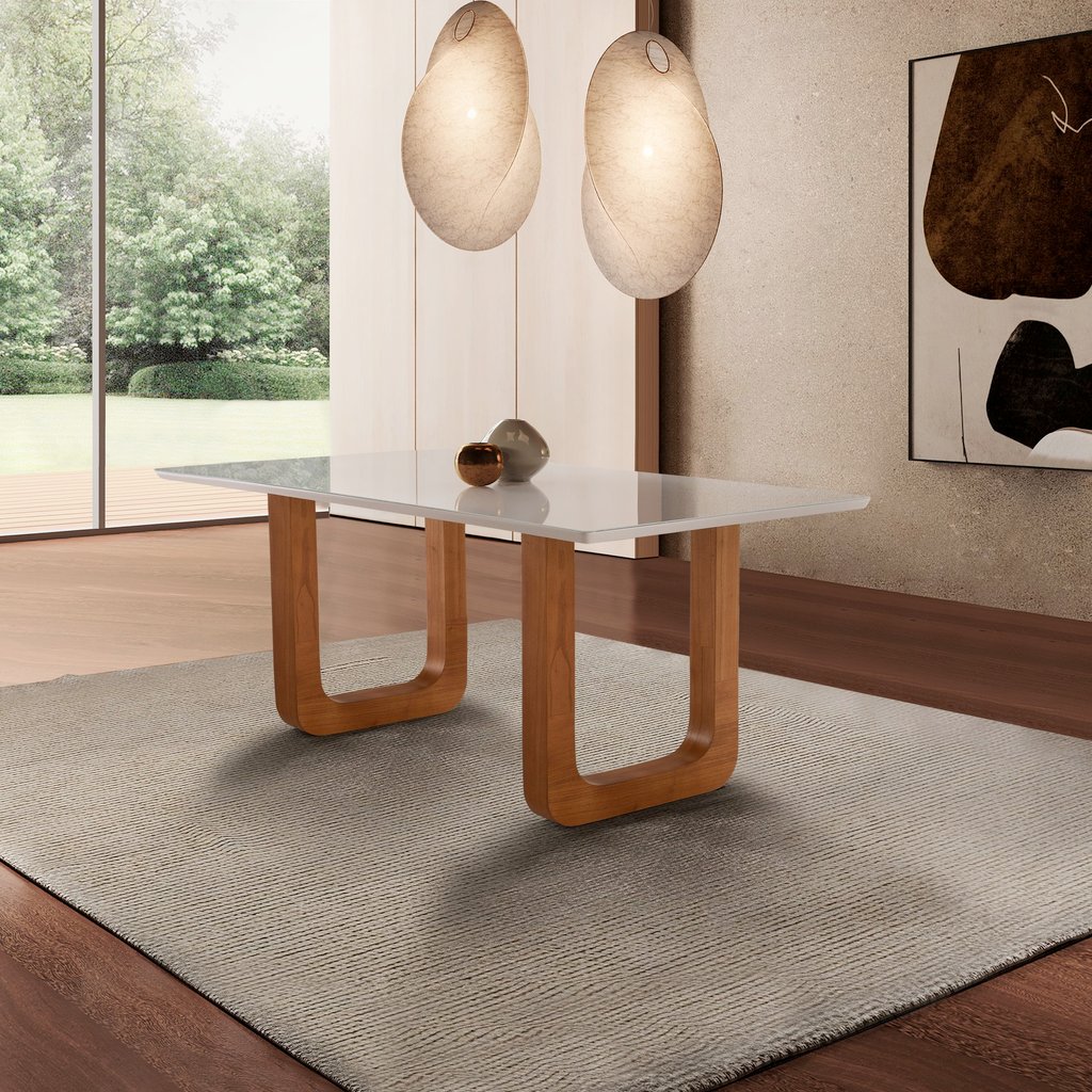 Mesa de Jantar Jazz 180cmx90cm Yescasa em Oferta na Shopee