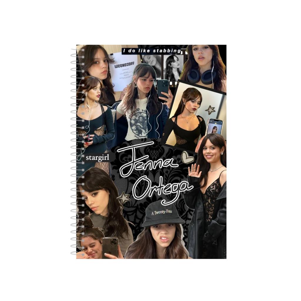 Caderno Jenna Ortega Colagem 1 ,10 ou 20  Matérias em Oferta na Shopee