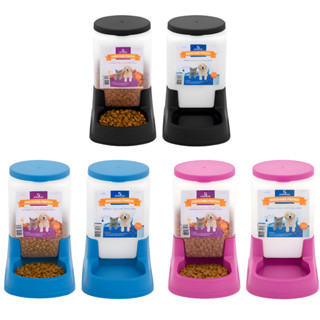 Kit Comedouro 3kg Bebedouro 3L Automático Cães Gatos | Dispenser Ração Água Anti-Formiga em Oferta na Shopee