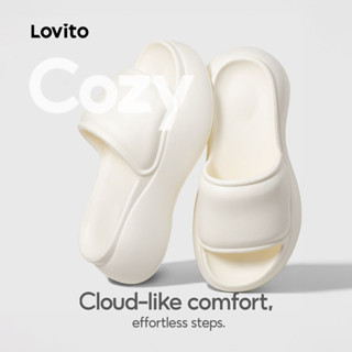 Lovito Sandálias Planas Casuais para Mulheres LFAS2006 em Oferta na Shopee