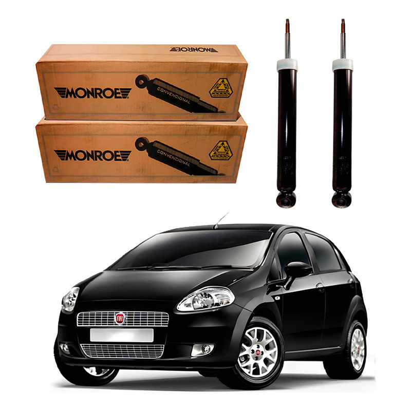 Par Amortecedor Traseiro Monroe Fiat Punto 1.6 2010 A 2012