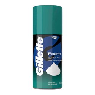 Espuma de Barbear Gillette Foamy Sensitive 175g em Oferta na Shopee