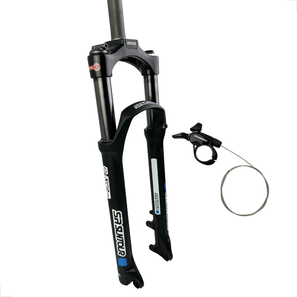 SUSPENSÃO ARO 29 SUNTOUR XCR32 AIR RLR - RETA / 100MM / AR+ÓLEO / TRAVA GUIDÃO / EIXO 9MM - PRETO em Oferta na Shopee
