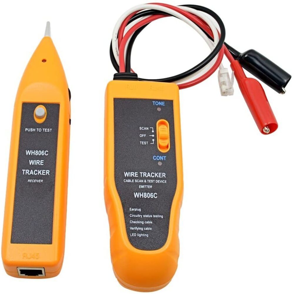KIT LOCALIZADOR RASTREADOR IDENTIFICADOR CABOS ZUMBIDOR TELEFONIA REDE COMPLETO ESTOJO