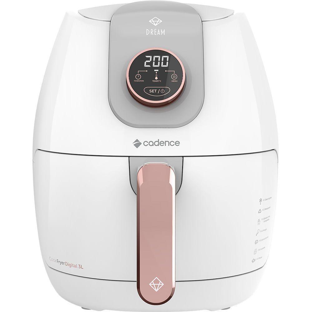 Fritadeira Sem Óleo 3L Cadence Dream Rosé Gold 110V em Oferta na Shopee