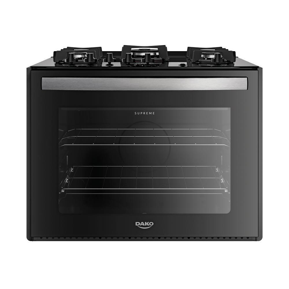 Fogão 5 Bocas Embutir Dako Supreme Mesa De Vidro Bivolt - Preto Preto em Oferta na Shopee