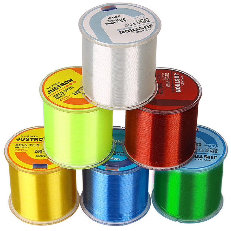 500m Linha De Pesca De Nylon Japonês Durável Monofilamento Linha De Pesca Do Mar Do Rock Fio Granel Tamanho 0.2 A 0.6MM