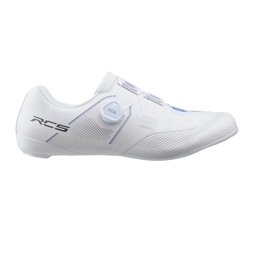 Sapatilha Ciclismo Shimano RC503 Road Carbono Branca Speed Stiff Adulto