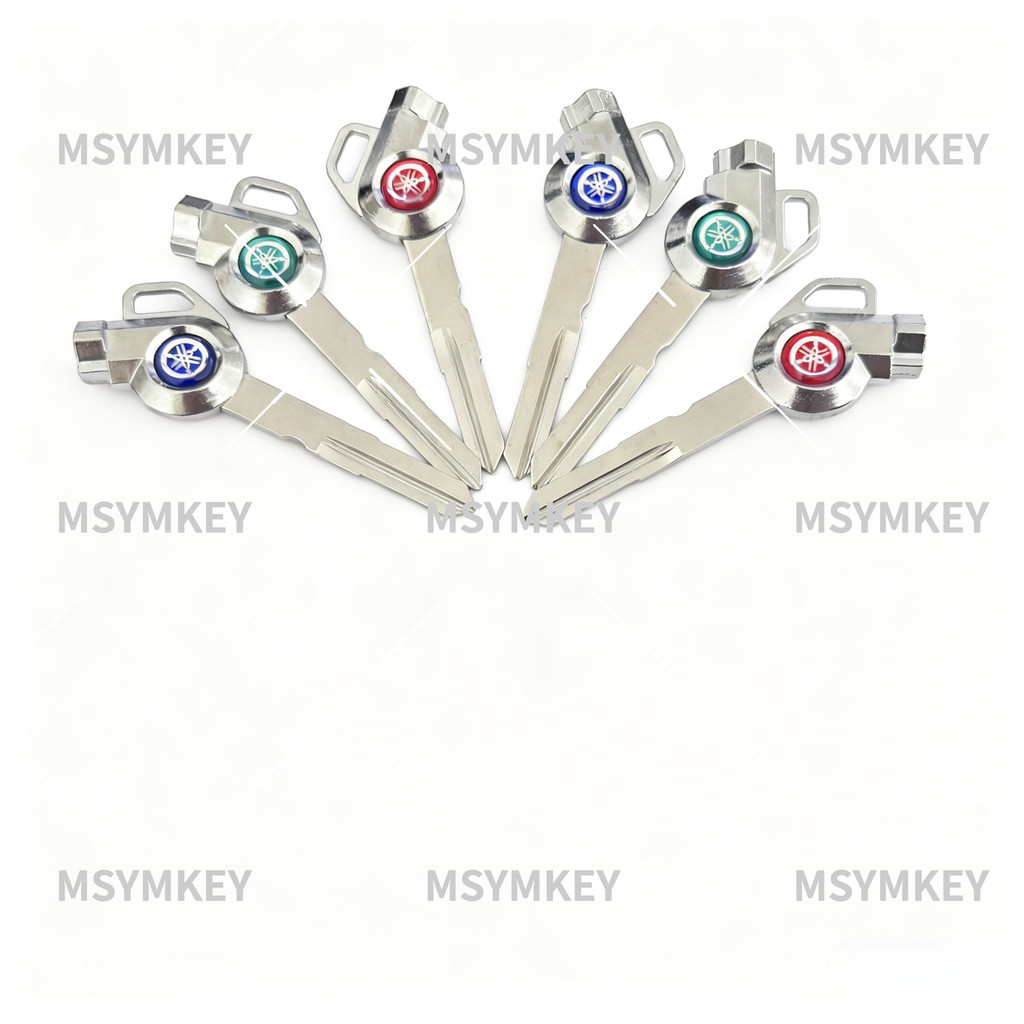 Espaços Em Branco Para Chave De Zinco YAMAHA MIO/GEAR/FAZZIO Key 2Line/Double Groove Esquerda BLADE (Três Ímãs Grátis)