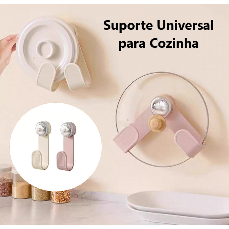 Descanso De Panela Suporte Universal Tampas Panelas Ventosa E Acessórios Organizador Porta Cozinha em Oferta na Shopee